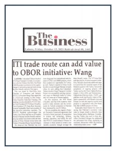 Pakistan, Iran and Turkey Trade Routes can add value in connection with China’s OBOR Project 3