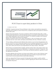 27th July 2022 - PCJCCI keen to export dairy products to China 15