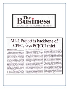 24th November - ML-1 Project is backbone of CPEC PCJCCI_page-0002
