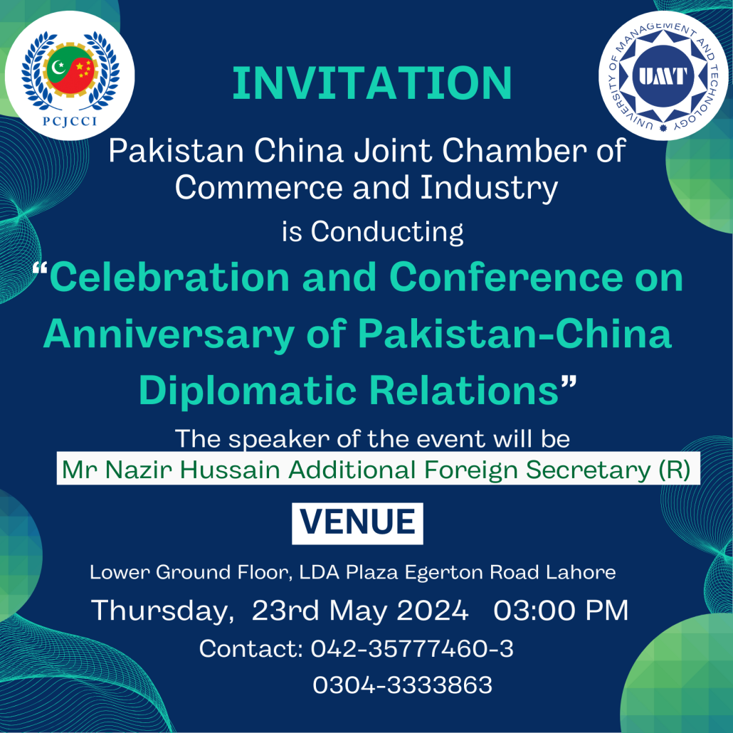 Celebration and Conference on Anniversary of Pakistan-China Diplomatic Relations